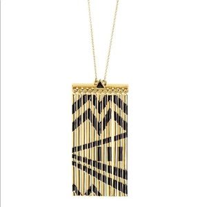 House of Harlow Fringe Pendant Necklace
